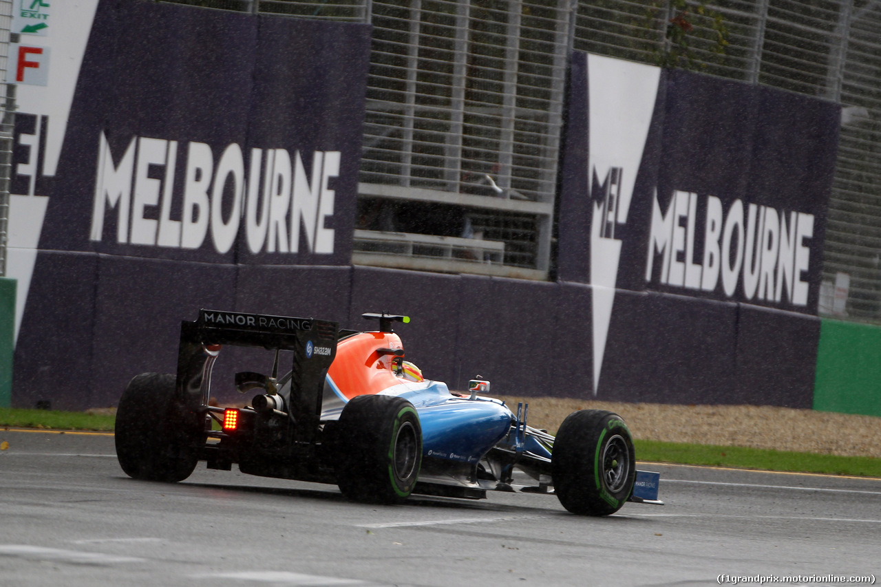 GP AUSTRALIA, 18.03.2016 - Prove Libere 2, Rio Haryanto (IND) Manor Racing MRT05