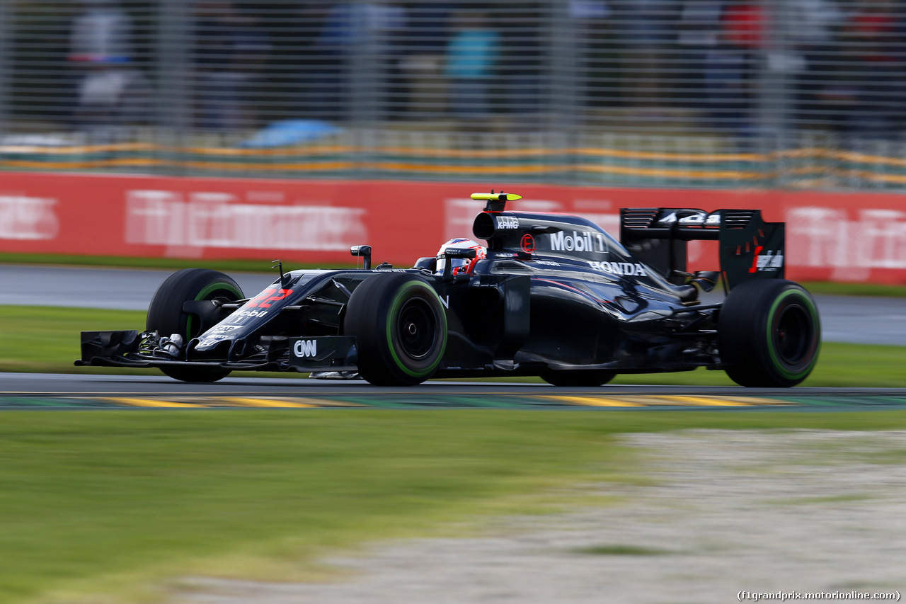 GP AUSTRALIA, 18.03.2016 - Prove Libere 2, Jenson Button (GBR)  McLaren Honda MP4-31