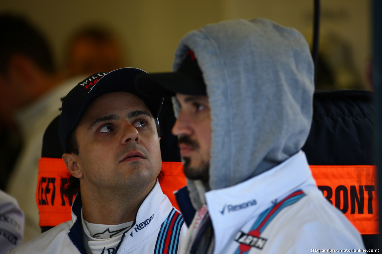 GP AUSTRALIA, 18.03.2016 - Prove Libere 2, Felipe Massa (BRA) Williams FW38 e his brother Dudu Massa (BRA)