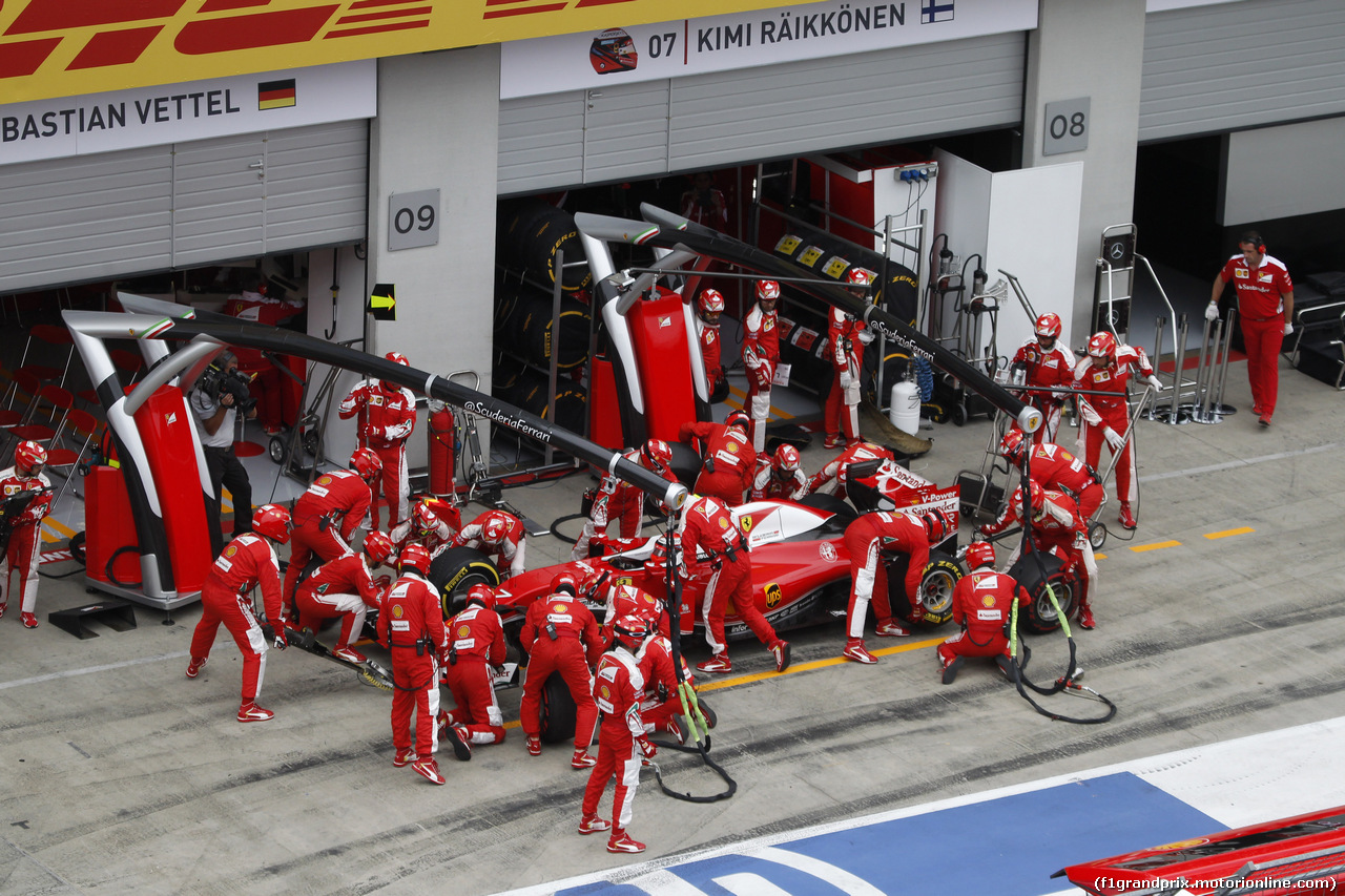 GP AUSTRIA, 03.07.2016 - Pit Stop, Kimi Raikkonen (FIN) Ferrari SF16-H