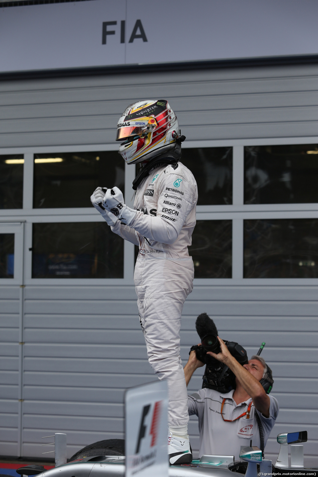 GP AUSTRIA, 03.07.2016 - Festeggiamenti in parc fermee, winner: Lewis Hamilton (GBR) Mercedes AMG F1 W07