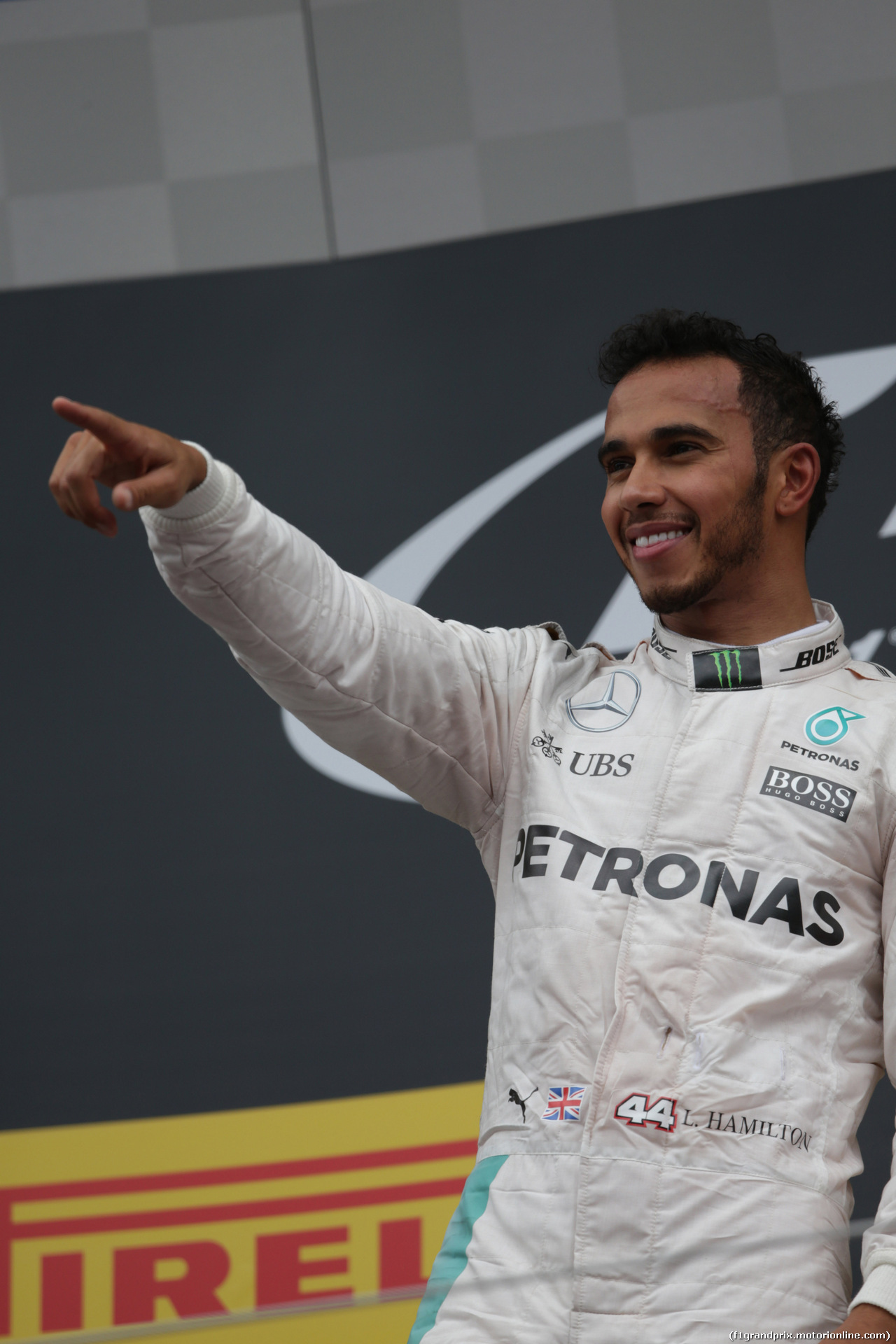 GP AUSTRIA, 03.07.2016 - Podium, winner: Lewis Hamilton (GBR) Mercedes AMG F1 W07