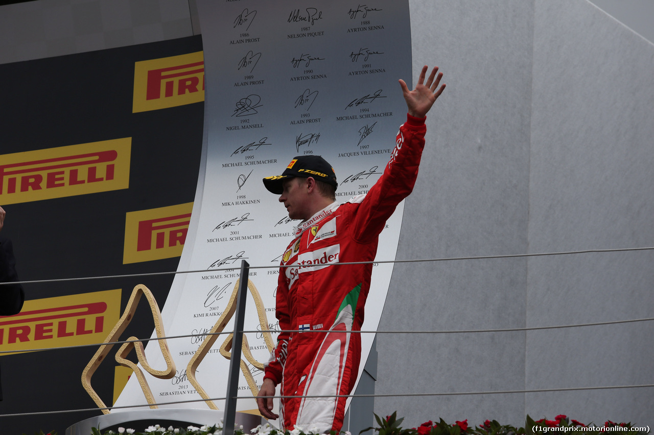 GP AUSTRIA, 03.07.2016 - Podium, 3rd place Kimi Raikkonen (FIN) Ferrari SF16-H