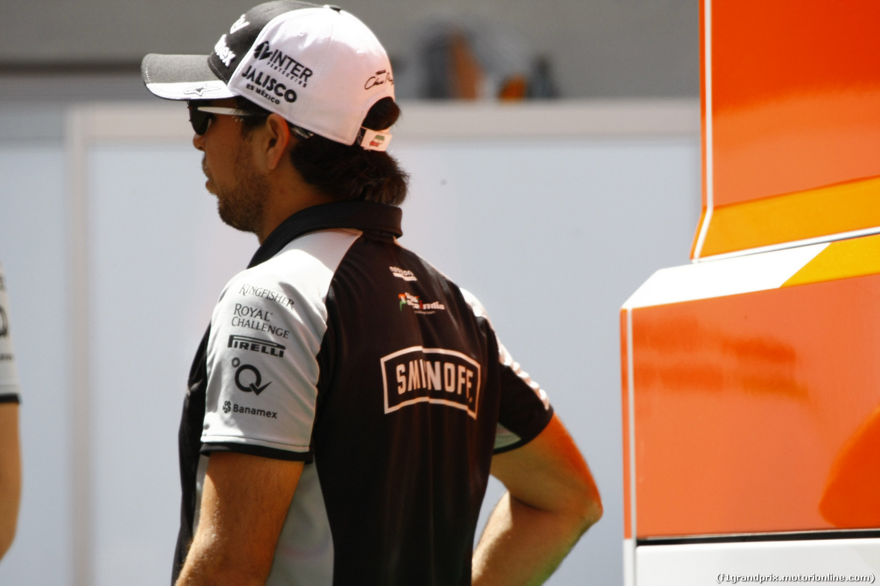 GP AUSTRIA, 30.06.2016- Sergio Perez (MEX) Sahara Force India F1 VJM09