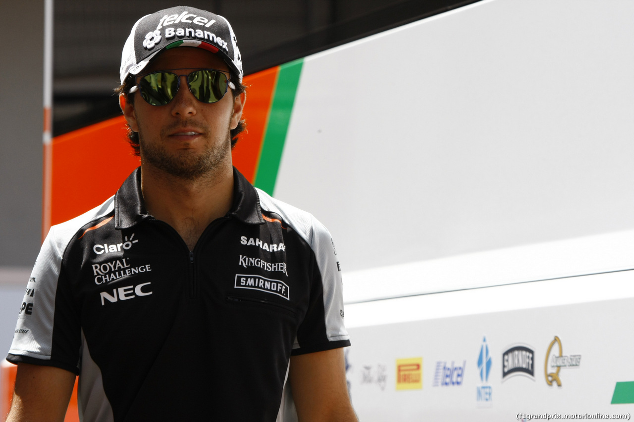 GP AUSTRIA, 30.06.2016- Sergio Perez (MEX) Sahara Force India F1 VJM09
