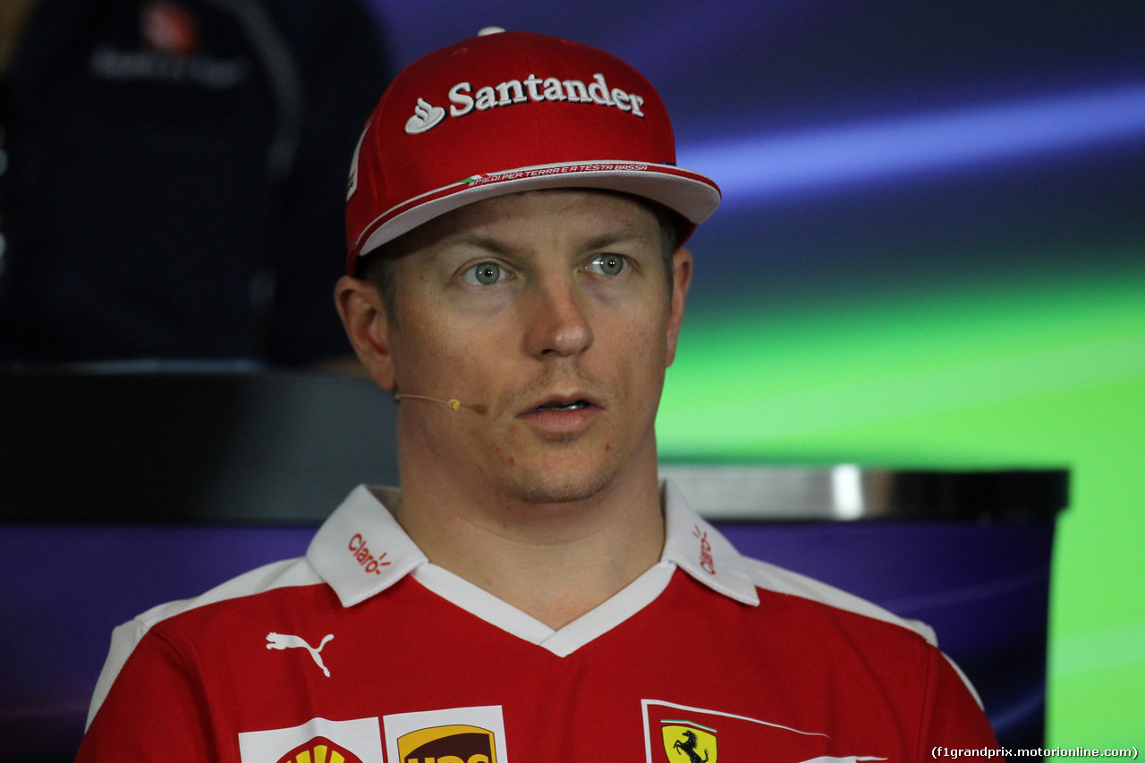 GP AUSTRIA, 30.06.2016- Giovedi' Press Conference,  Kimi Raikkonen (FIN) Ferrari SF16-H