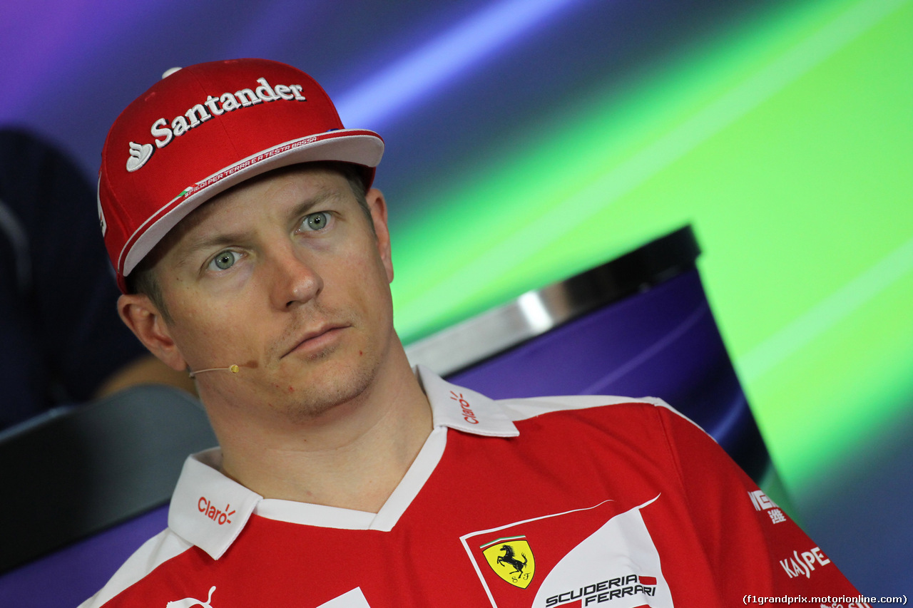 GP AUSTRIA, 30.06.2016- Giovedi' Press Conference,  Kimi Raikkonen (FIN) Ferrari SF16-H