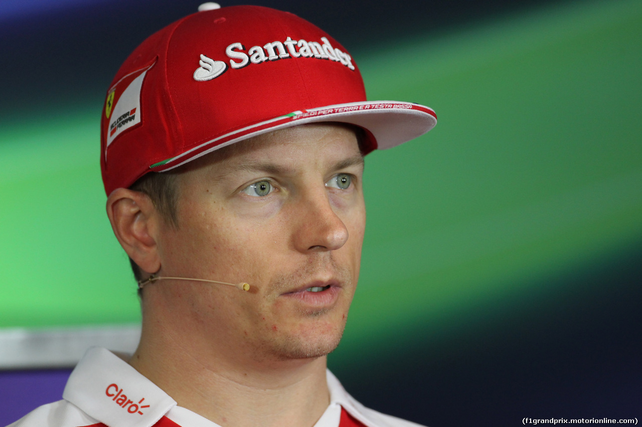 GP AUSTRIA, 30.06.2016- Giovedi' Press Conference,  Kimi Raikkonen (FIN) Ferrari SF16-H