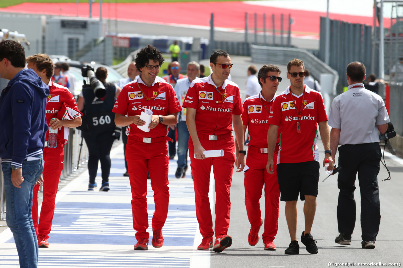 GP AUSTRIA, 30.06.2016- Sebastian Vettel (GER) Ferrari SF16-H