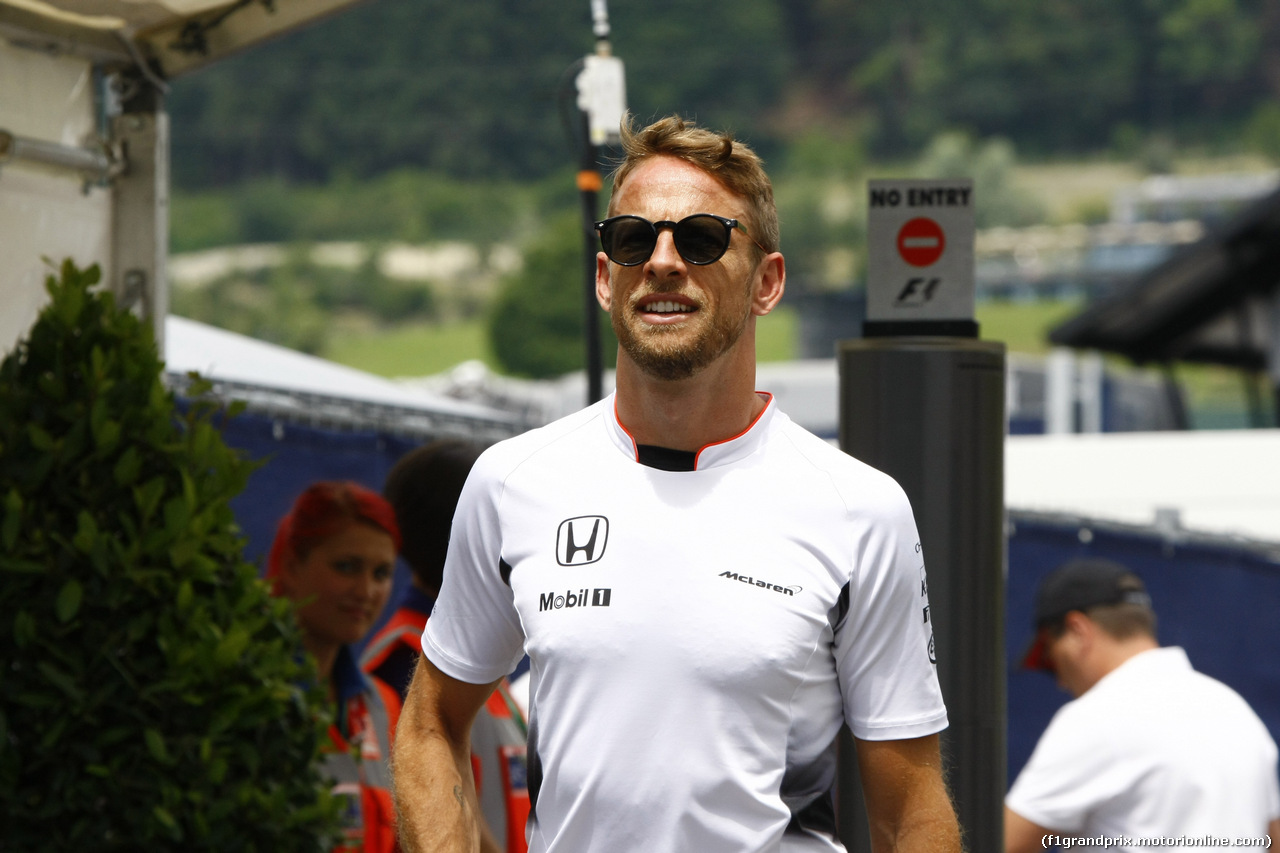 GP AUSTRIA, 30.06.2016- Jenson Button (GBR) McLaren Honda MP4-31