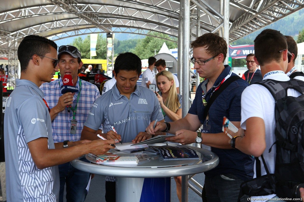 GP AUSTRIA, 30.06.2016- Rio Haryanto (IDN) Manor Racing MRT MRT05