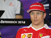 GP AUSTRIA, 30.06.2016- Giovedi' Press Conference,  Kimi Raikkonen (FIN) Ferrari SF16-H