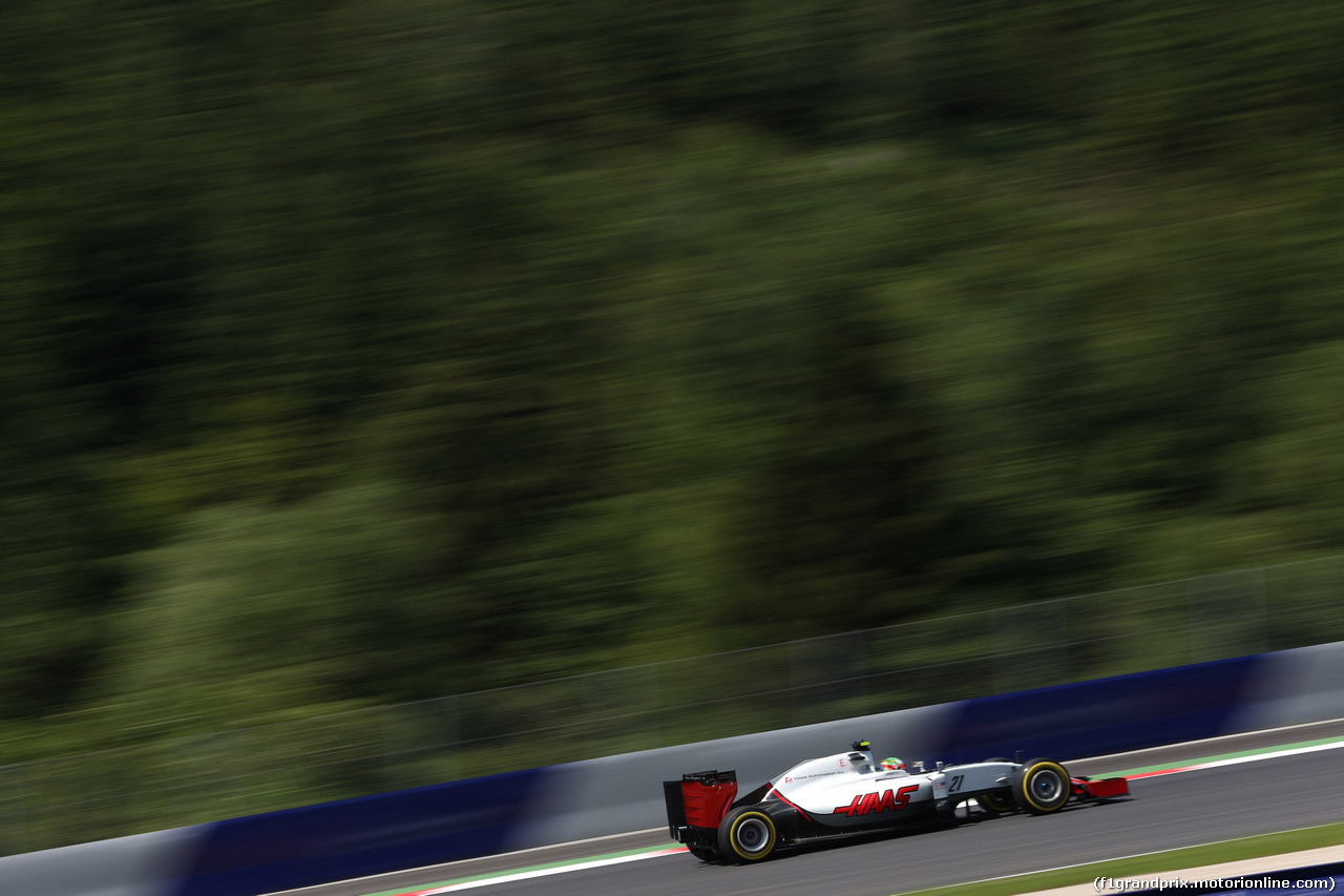 GP AUSTRIA, 02.07.2016 Prove Libere 3, Esteban Gutierrez (MEX) Haas F1 Team VF-16