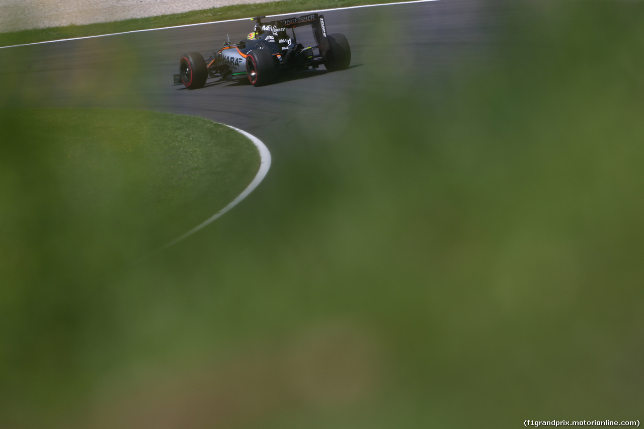 GP AUSTRIA, 02.07.2016 Prove Libere 3, Sergio Perez (MEX) Sahara Force India F1 VJM09