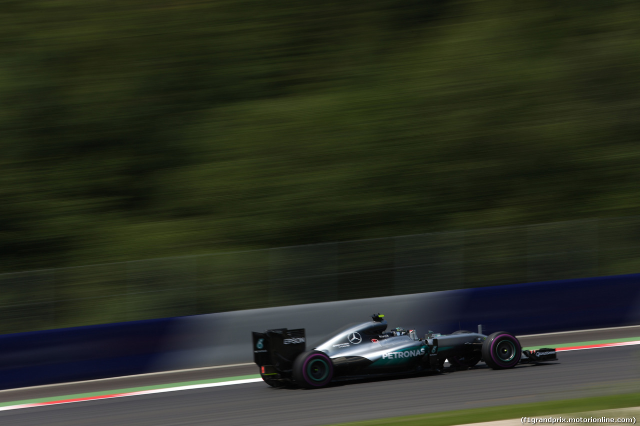 GP AUSTRIA, 02.07.2016 Prove Libere 3, Nico Rosberg (GER) Mercedes AMG F1 W07