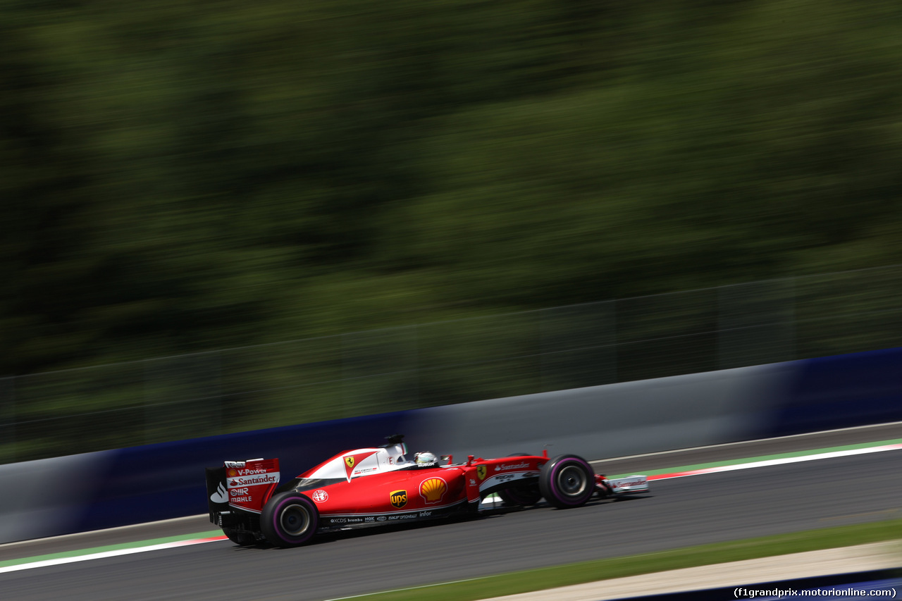 GP AUSTRIA, 02.07.2016 Prove Libere 3, Sebastian Vettel (GER) Ferrari SF16-H