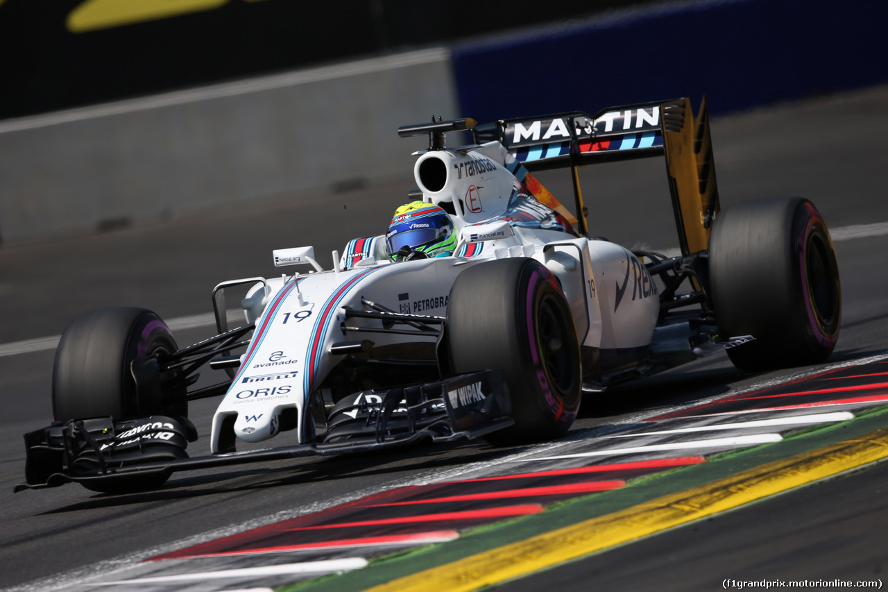 GP AUSTRIA, 02.07.2016 Prove Libere 3, Felipe Massa (BRA) Williams F1 Team FW38