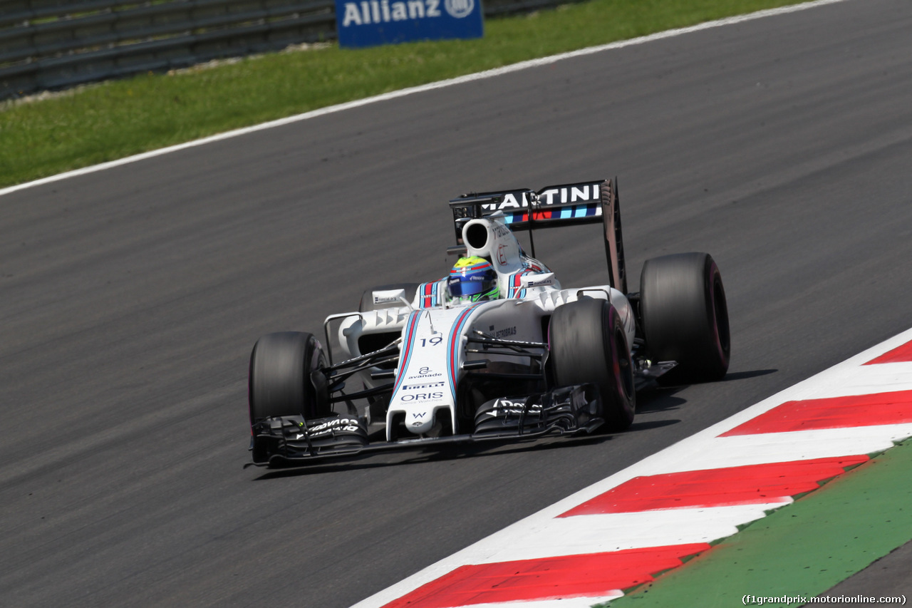 GP AUSTRIA, 02.07.2016 Prove Libere 3, Felipe Massa (BRA) Williams F1 Team FW38