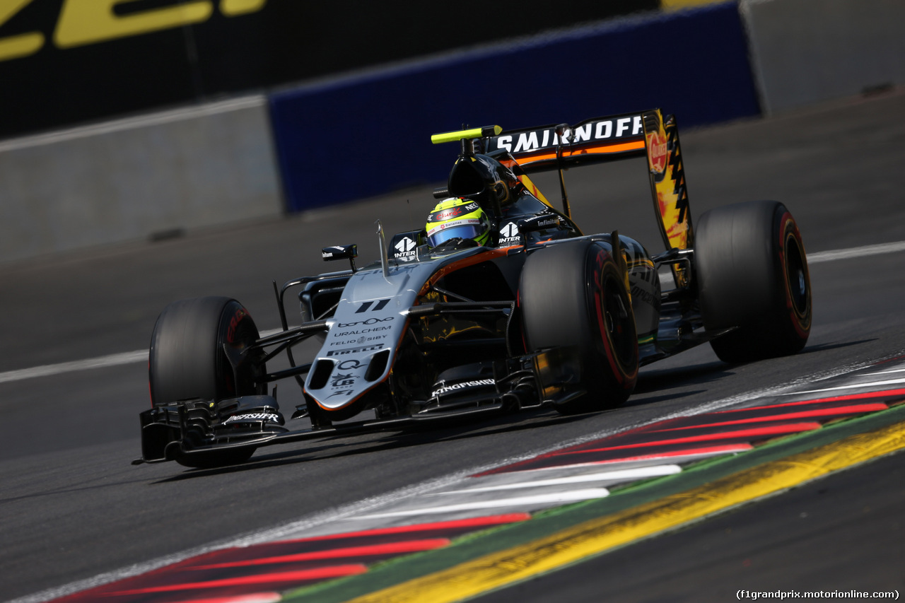 GP AUSTRIA, 02.07.2016 Prove Libere 3, Sergio Perez (MEX) Sahara Force India F1 VJM09