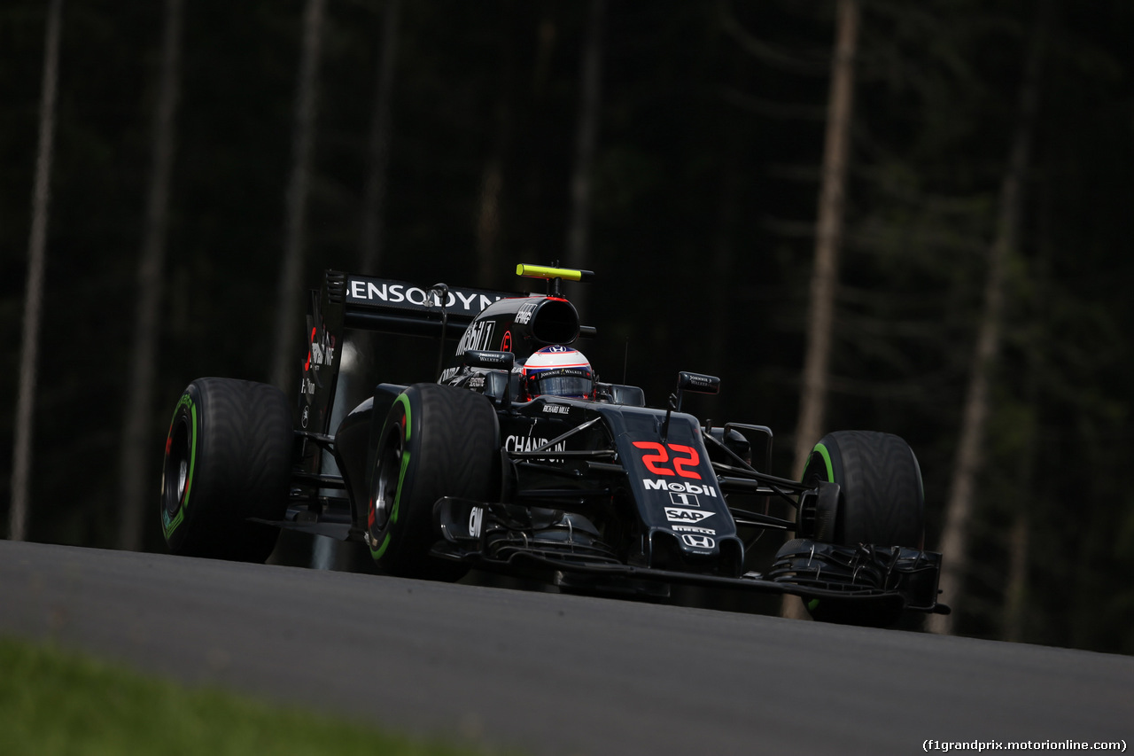 GP AUSTRIA, 02.07.2016 - Qualifiche Session, Jenson Button (GBR) McLaren Honda MP4-31