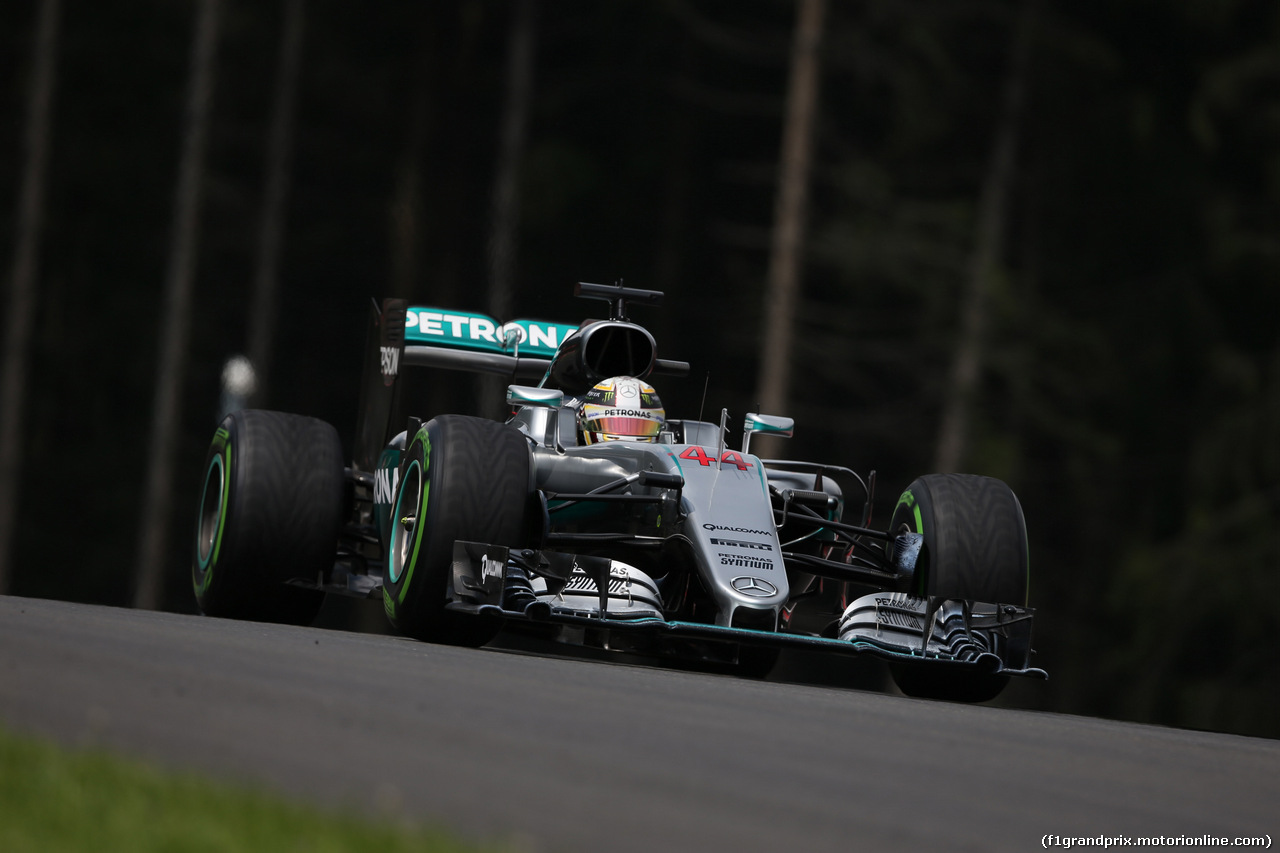 GP AUSTRIA, 02.07.2016 - Qualifiche Session, Lewis Hamilton (GBR) Mercedes AMG F1 W07