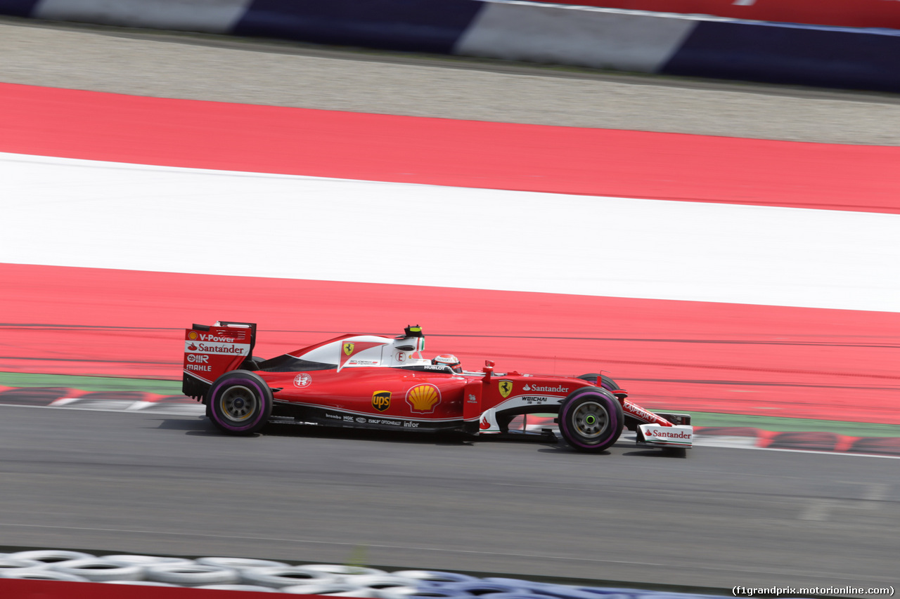 GP AUSTRIA, 02.07.2016 - Qualifiche Session, Kimi Raikkonen (FIN) Ferrari SF16-H