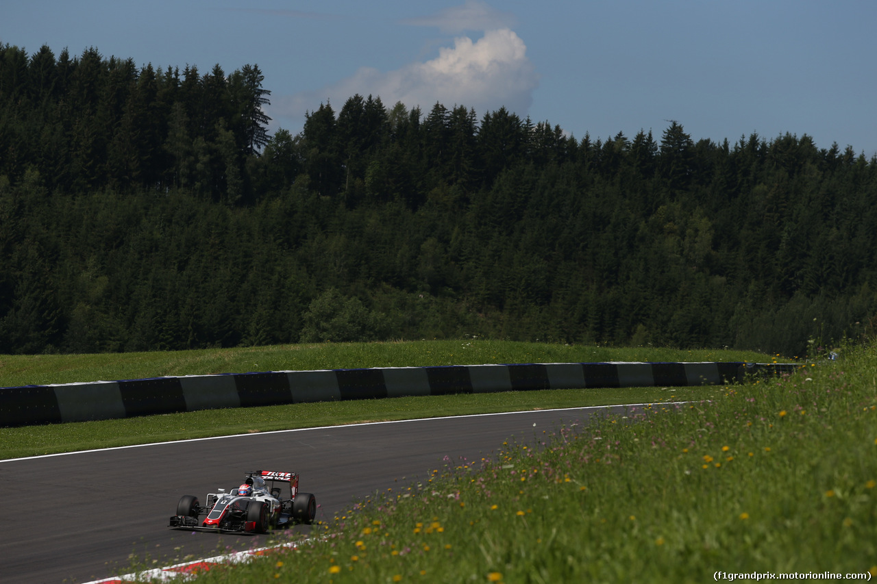 GP AUSTRIA, 01.07.2016 - free Practice 1, Romain Grosjean (FRA) Haas F1 Team VF-16