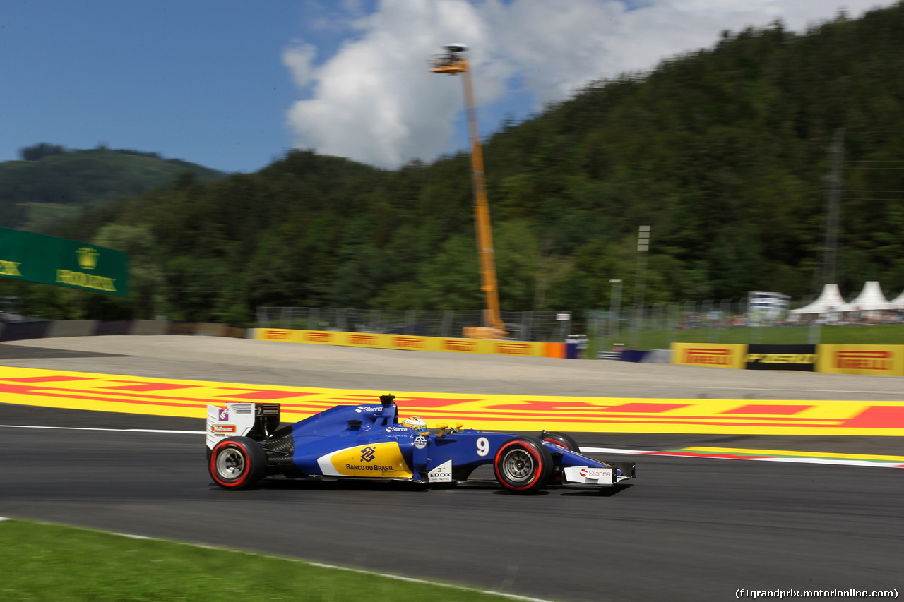 GP AUSTRIA, 01.07.2016 - Prove Libere 1, Marcus Ericsson (SUE) Sauber C34