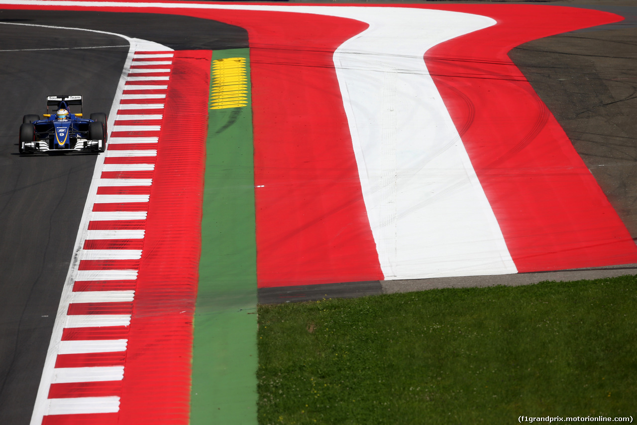 GP AUSTRIA, 01.07.2016 - Prove Libere 1, Marcus Ericsson (SUE) Sauber C34