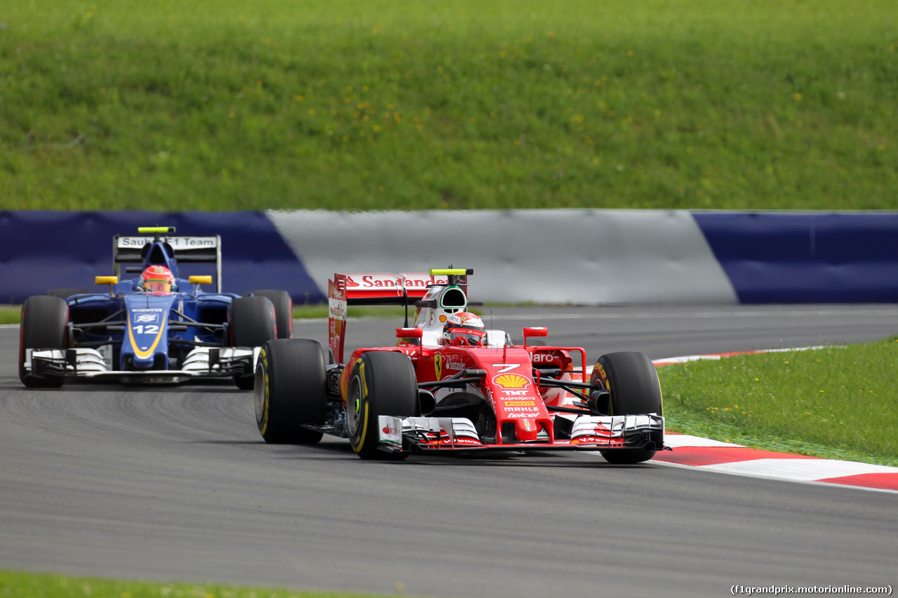 GP AUSTRIA, 01.07.2016 - Prove Libere 1, Kimi Raikkonen (FIN) Ferrari SF16-H