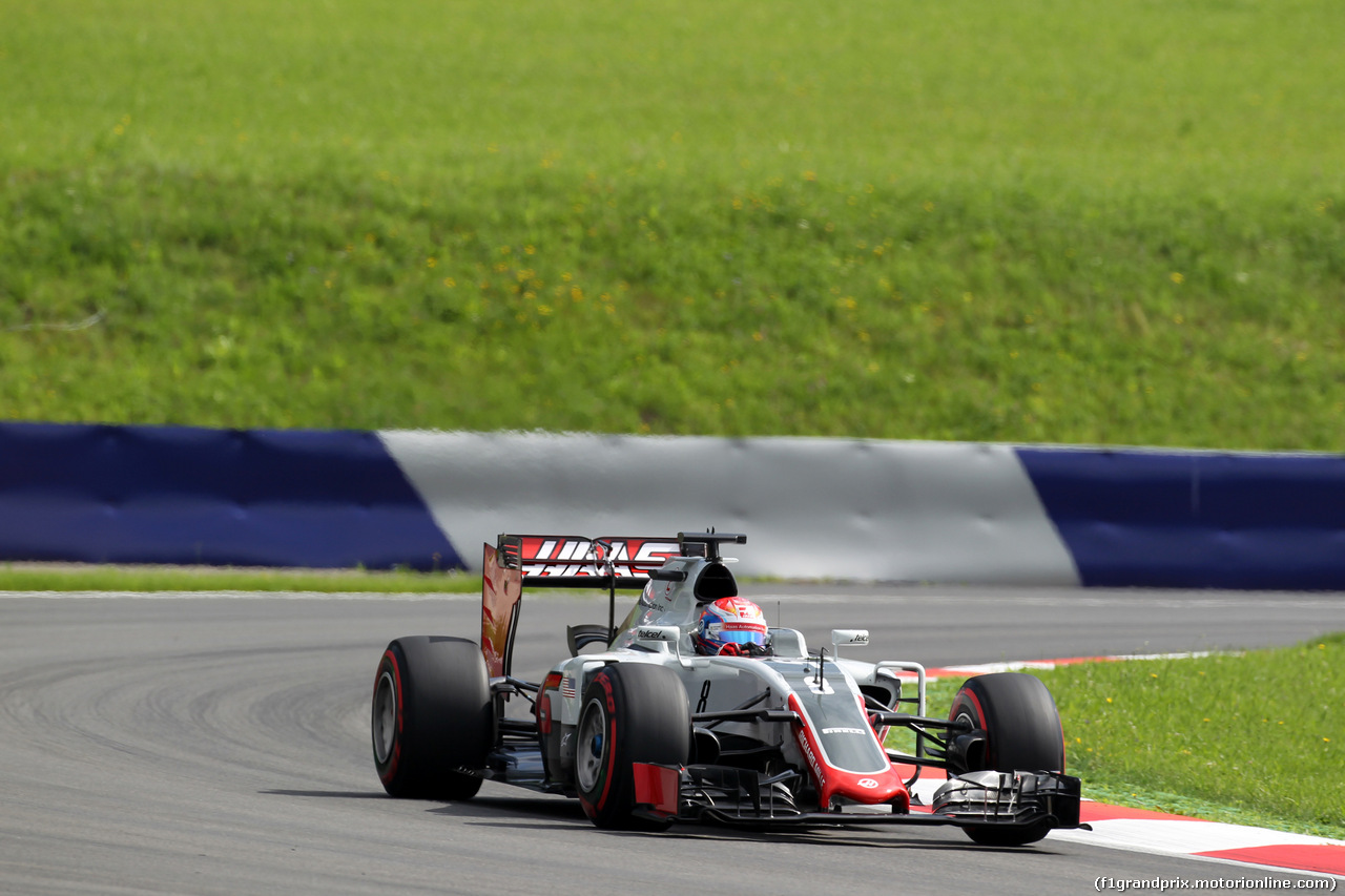 GP AUSTRIA, 01.07.2016 - Prove Libere 1, Romain Grosjean (FRA) Haas F1 Team VF-16