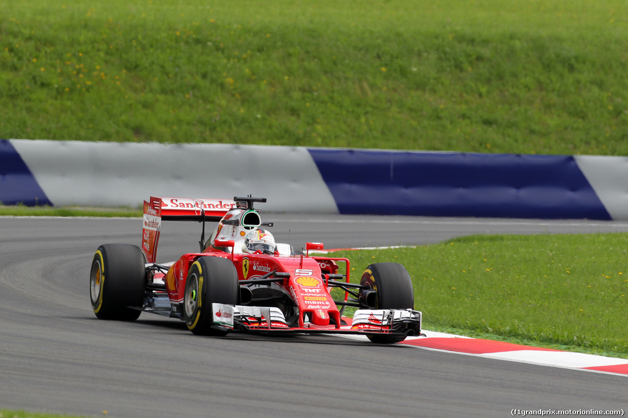 GP AUSTRIA, 01.07.2016 - Prove Libere 1, Sebastian Vettel (GER) Ferrari SF16-H