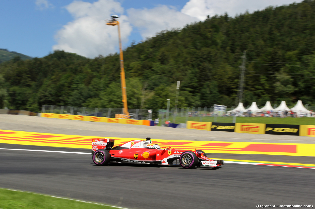GP AUSTRIA, 01.07.2016 - Prove Libere 1, Sebastian Vettel (GER) Ferrari SF16-H