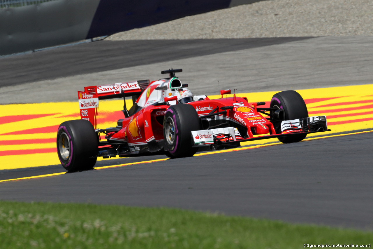 GP AUSTRIA, 01.07.2016 - Prove Libere 1, Sebastian Vettel (GER) Ferrari SF16-H