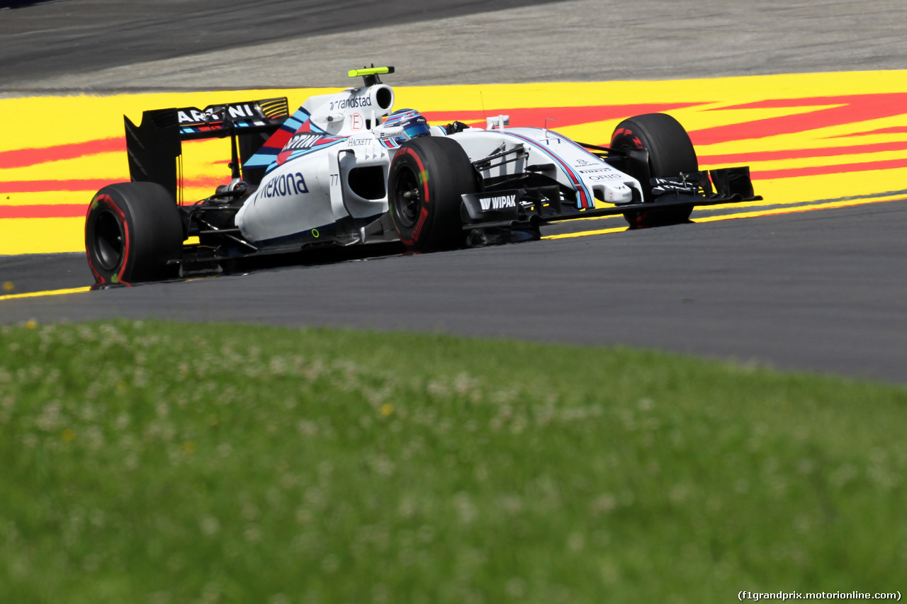GP AUSTRIA, 01.07.2016 - Prove Libere 1, Valtteri Bottas (FIN) Williams FW38