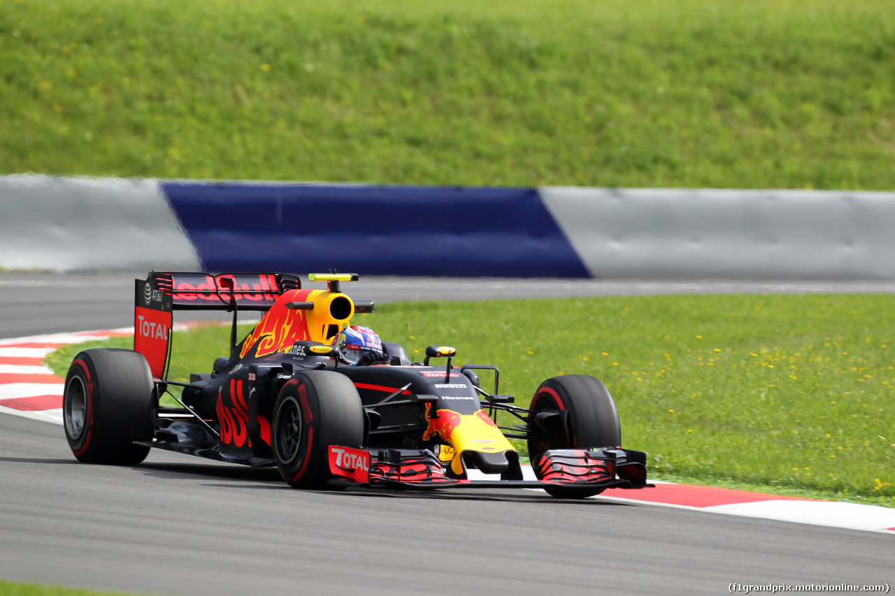 GP AUSTRIA, 01.07.2016 - Prove Libere 1, Max Verstappen (NED) Red Bull Racing RB12