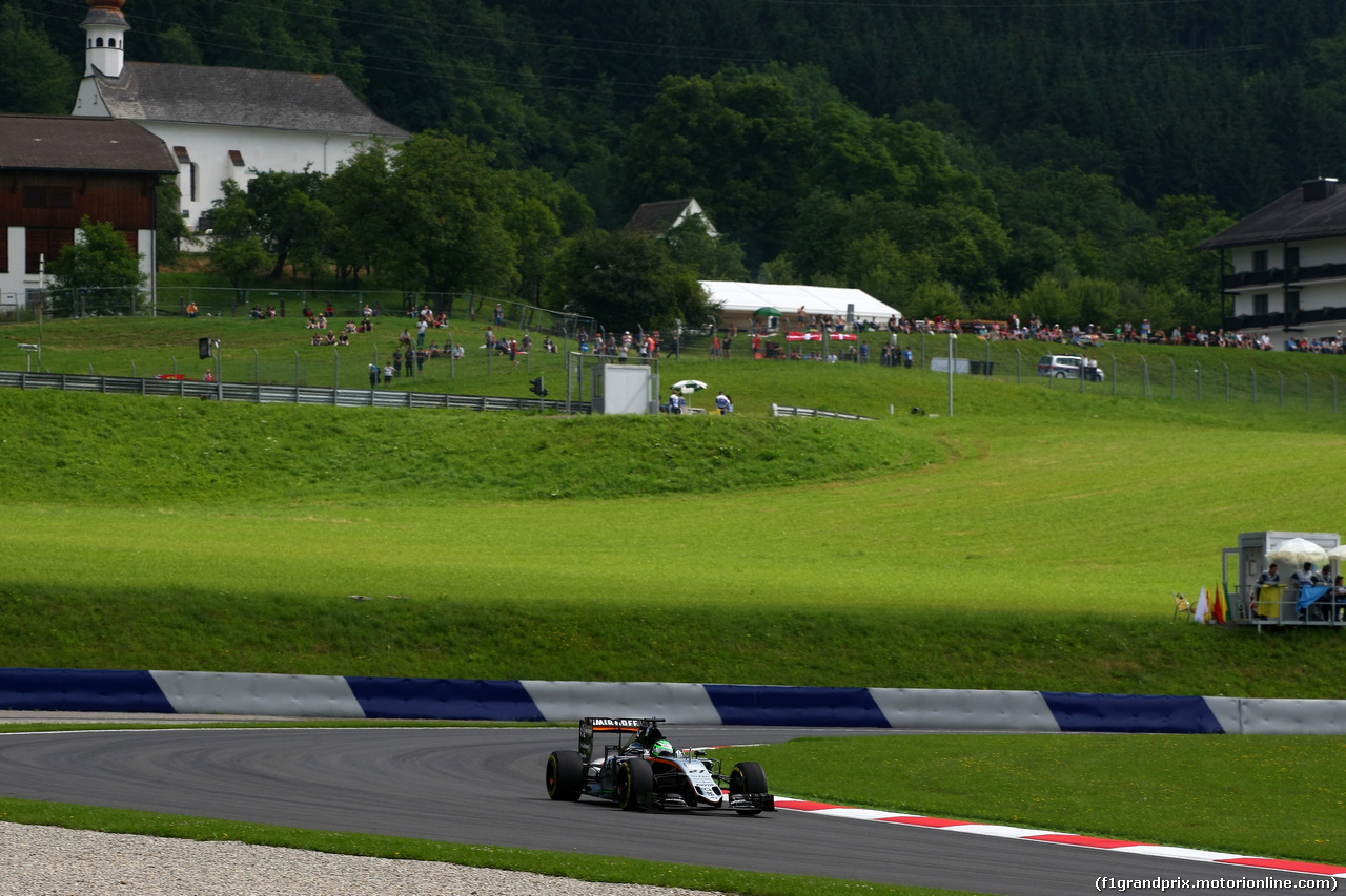 GP AUSTRIA, 01.07.2016 - Prove Libere 1, Nico Hulkenberg (GER) Sahara Force India F1 VJM09