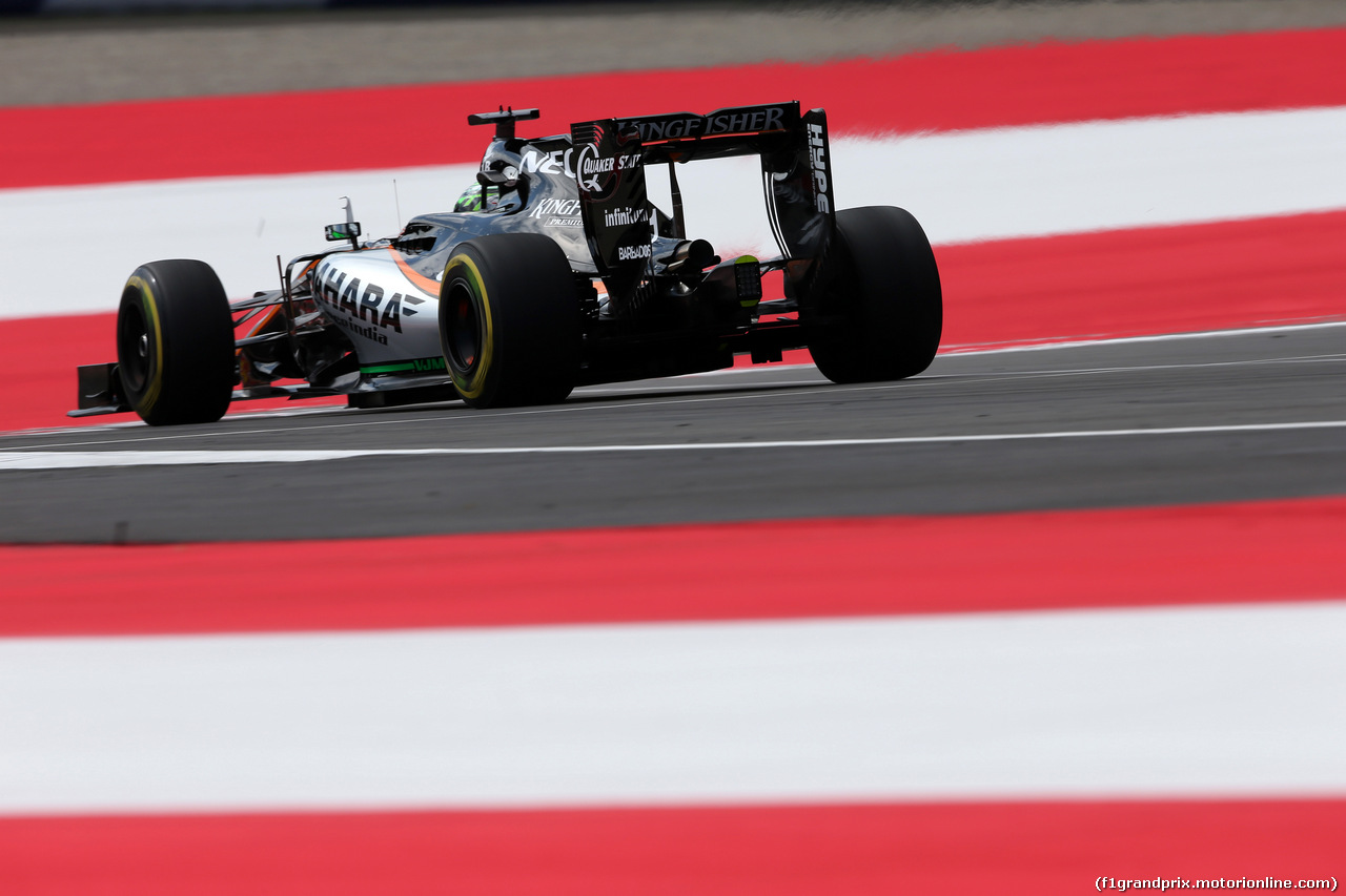 GP AUSTRIA, 01.07.2016 - Prove Libere 1, Nico Hulkenberg (GER) Sahara Force India F1 VJM09