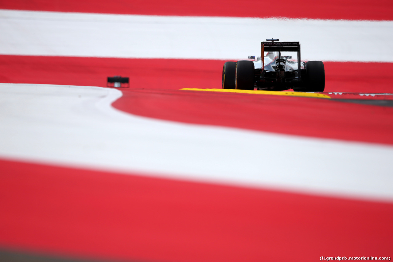 GP AUSTRIA, 01.07.2016 - Prove Libere 1, Romain Grosjean (FRA) Haas F1 Team VF-16
