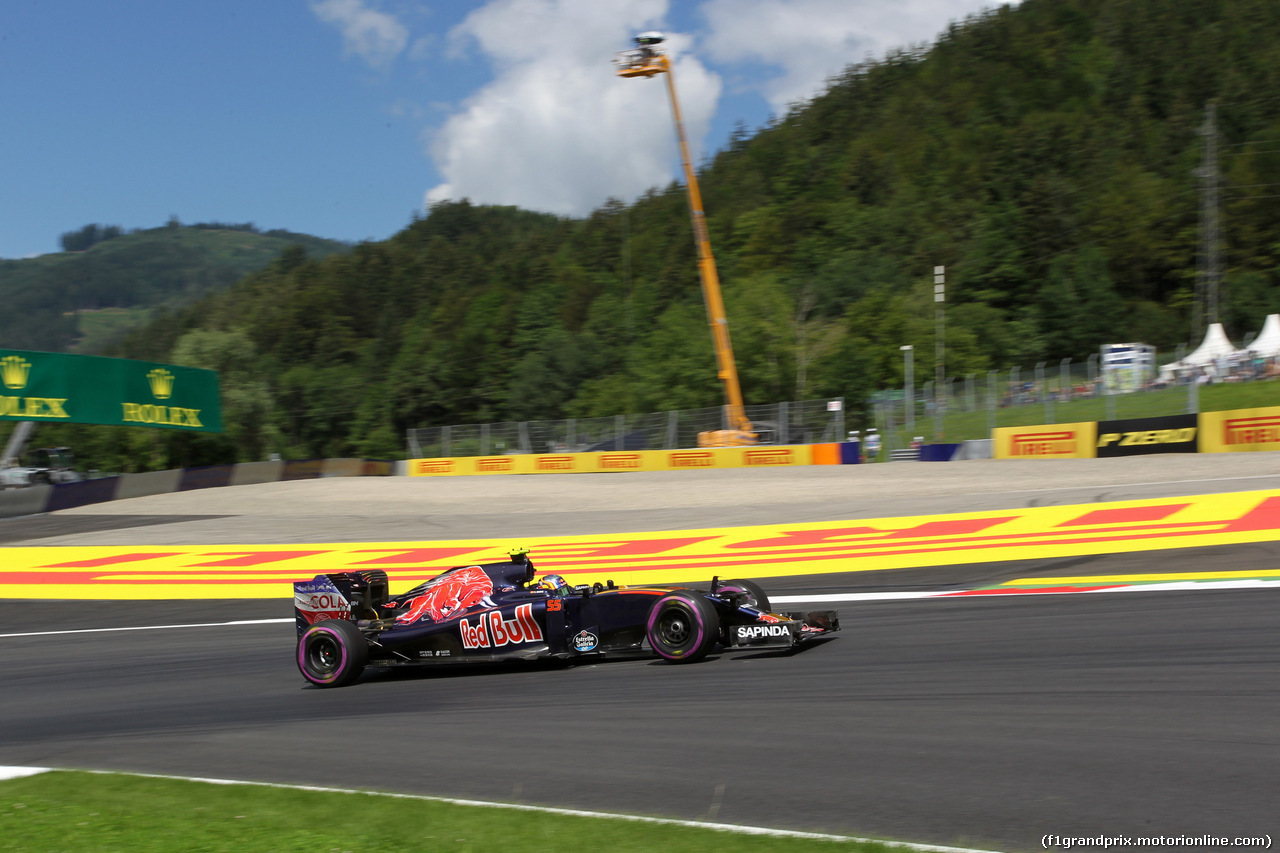 GP AUSTRIA, 01.07.2016 - Prove Libere 1, Carlos Sainz Jr (ESP) Scuderia Toro Rosso STR11