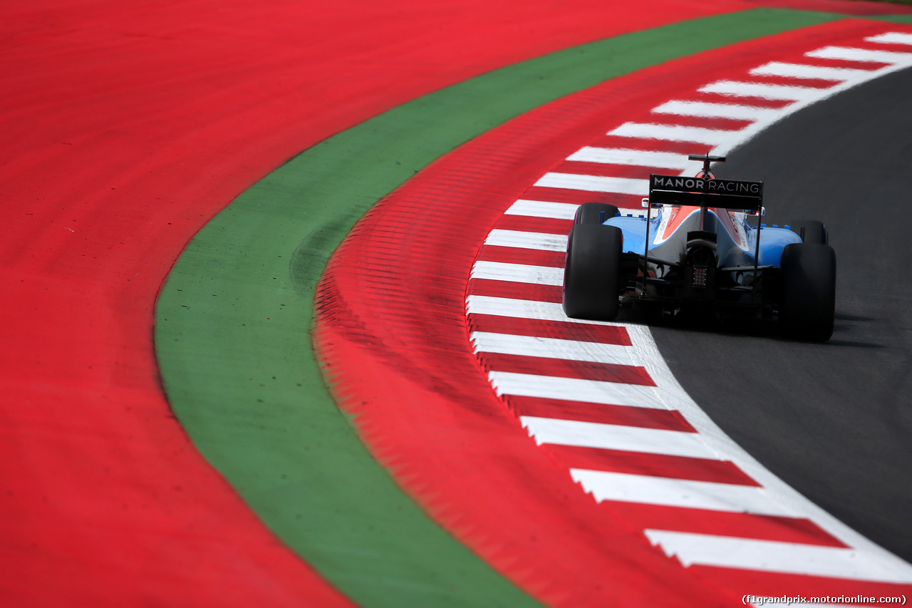 GP AUSTRIA, 01.07.2016 - Prove Libere 1, Pascal Wehrlein (GER) Manor Racing MRT05