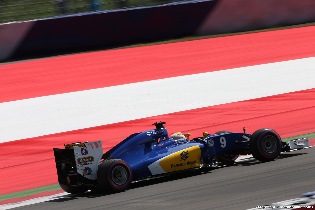 GP AUSTRIA, 01.07.2016 Prove Libere 2, Marcus Ericsson (SUE) Sauber C35