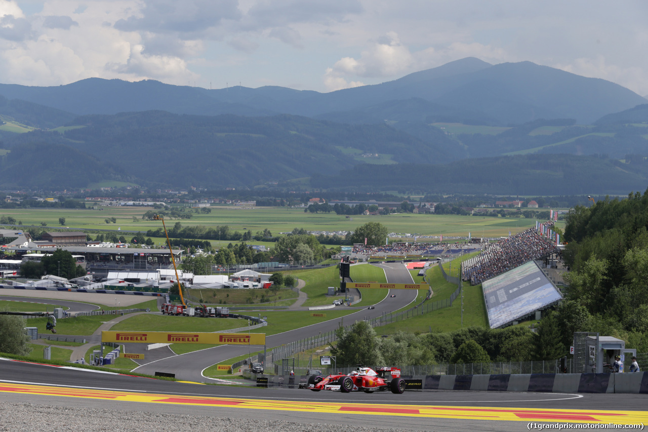 GP AUSTRIA, 01.07.2016 Prove Libere 2, Sebastian Vettel (GER) Ferrari SF16-H
