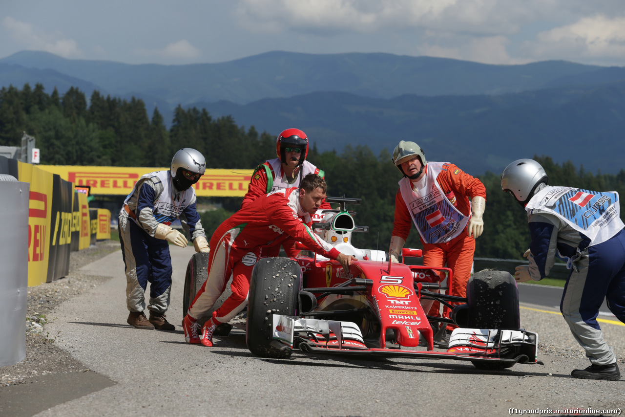 GP AUSTRIA, 01.07.2016 Prove Libere 2, Sebastian Vettel (GER) Ferrari SF16-H