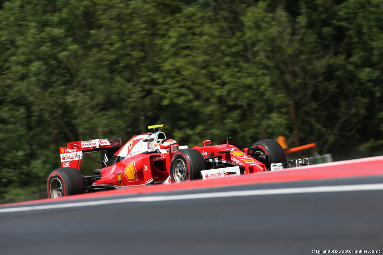 GP AUSTRIA, 01.07.2016 Prove Libere 2, Kimi Raikkonen (FIN) Ferrari SF16-H
