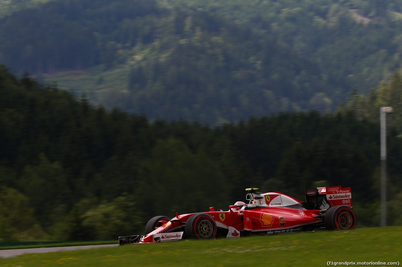 GP AUSTRIA, 01.07.2016 Prove Libere 2, Kimi Raikkonen (FIN) Ferrari SF16-H