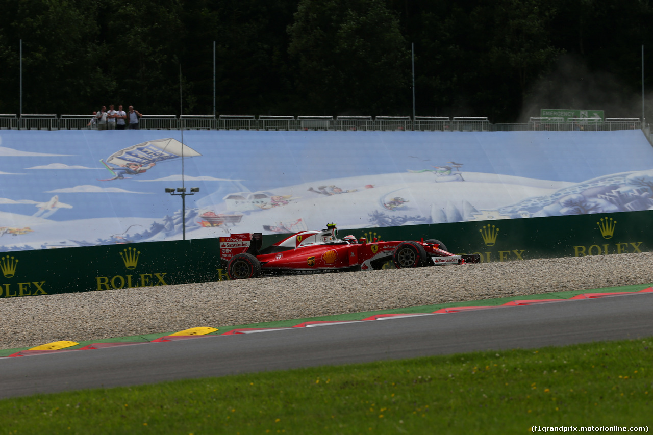 GP AUSTRIA, 01.07.2016 Prove Libere 2, Kimi Raikkonen (FIN) Ferrari SF16-H