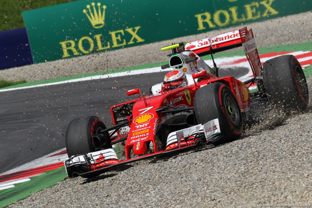 GP AUSTRIA, 01.07.2016 Prove Libere 2, Kimi Raikkonen (FIN) Ferrari SF16-H