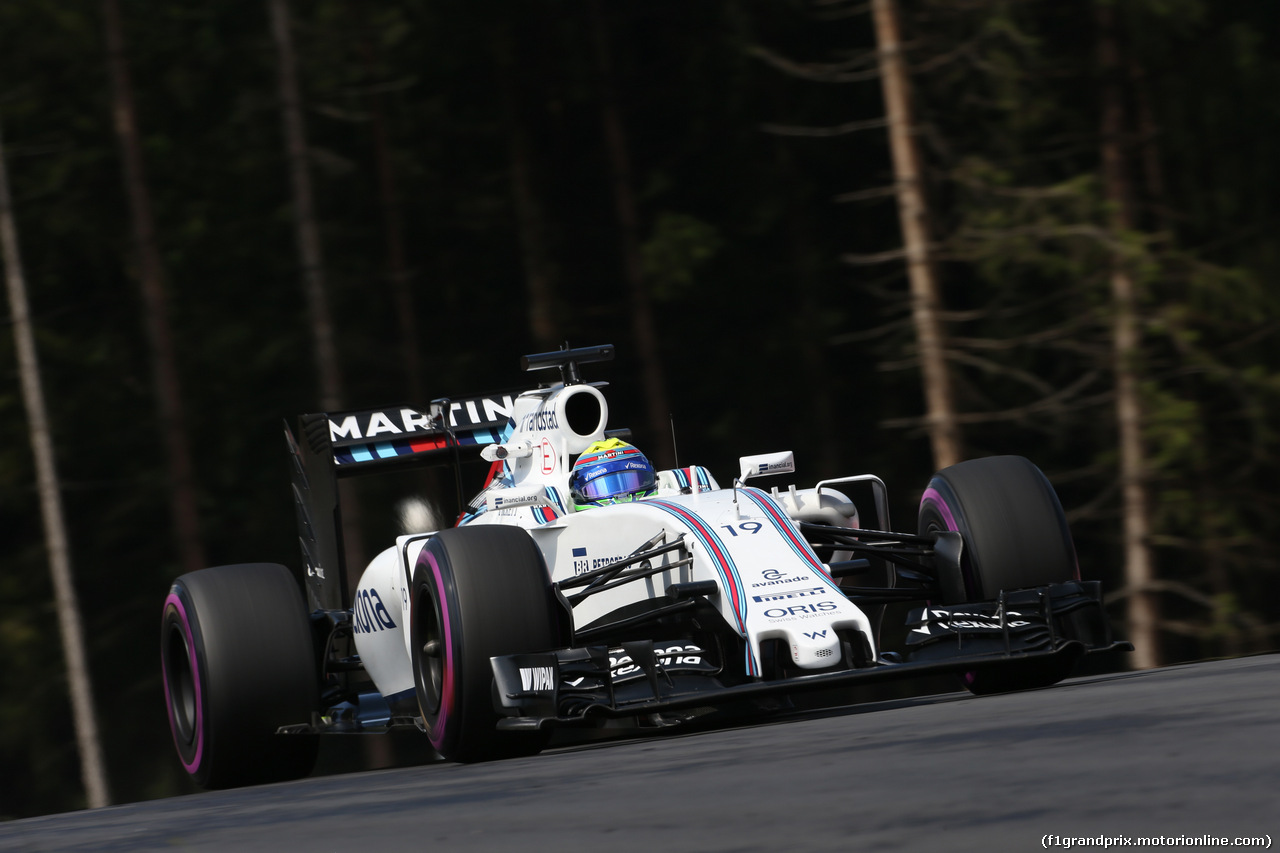GP AUSTRIA, 01.07.2016 Prove Libere 2, Felipe Massa (BRA) Williams F1 Team FW38