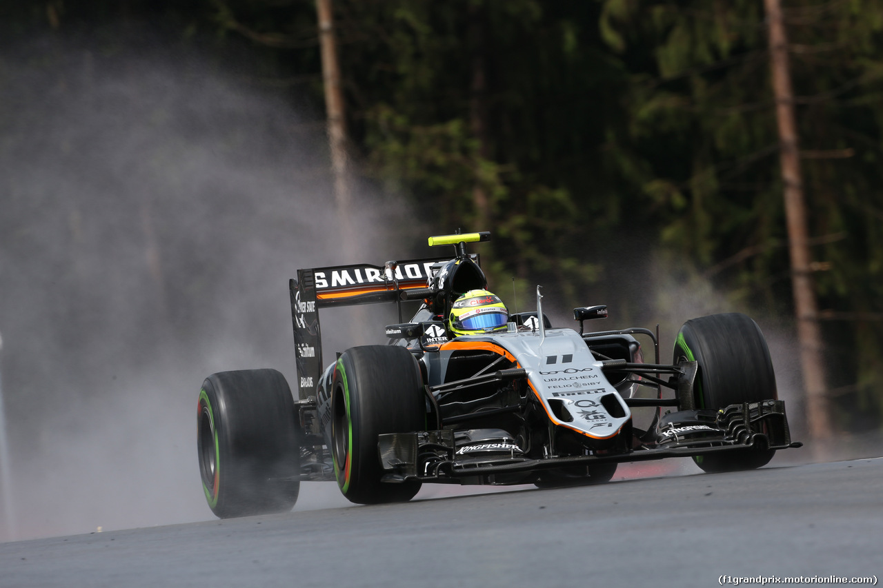 GP AUSTRIA, 01.07.2016 Prove Libere 2, Sergio Perez (MEX) Sahara Force India F1 VJM09